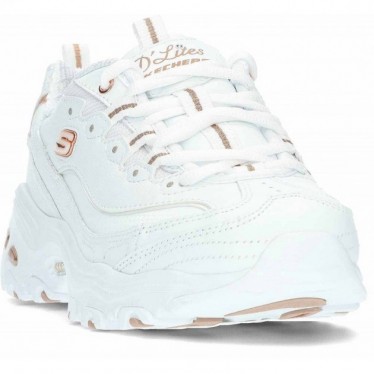 Baskets pour femmes Skechers D Lites Fresh Start 11931 WHITE_ROSE_GOLD