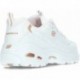 Baskets pour femmes Skechers D Lites Fresh Start 11931 WHITE_ROSE_GOLD