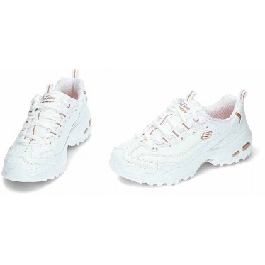Baskets pour femmes Skechers D Lites Fresh Start 11931 WHITE_ROSE_GOLD