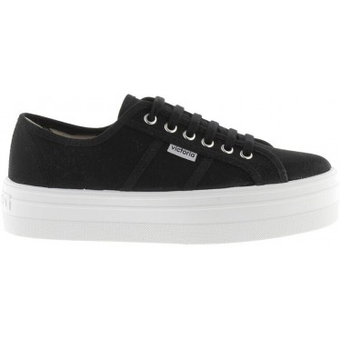 BASKETS EN TOILE VICTORIA POUR FEMMES 109200 NEGRO