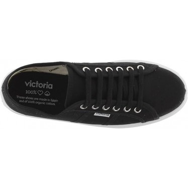 BASKETS EN TOILE VICTORIA POUR FEMMES 109200 NEGRO