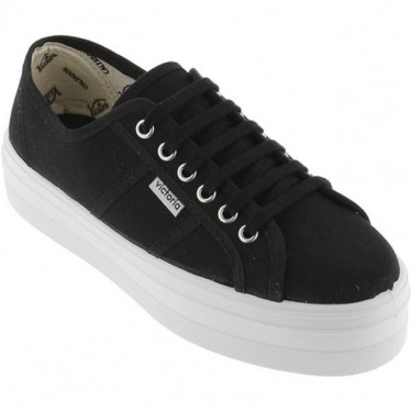 BASKETS EN TOILE VICTORIA POUR FEMMES 109200 NEGRO