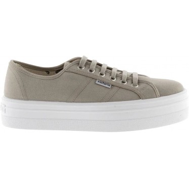 BASKETS EN TOILE VICTORIA POUR FEMMES 109200 BEIGE