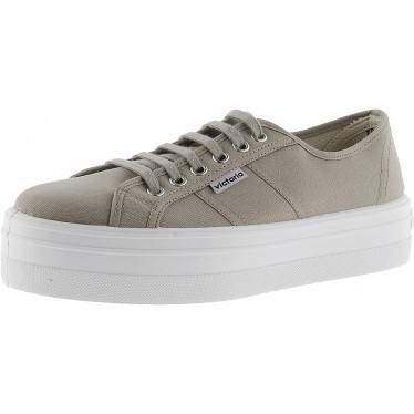BASKETS EN TOILE VICTORIA POUR FEMMES 109200 BEIGE