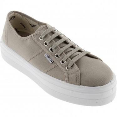 BASKETS EN TOILE VICTORIA POUR FEMMES 109200 BEIGE