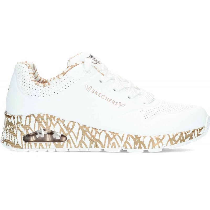 Baskets Skechers Loving Love pour femmes 155506 WHITE_ROSE_GOLD
