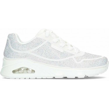 Baskets pour femmes Skechers Disco Rave 155262 WHITE