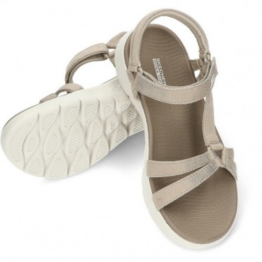 SKECHERS GO WALK SANDALE FLEX 141451 TAUPE