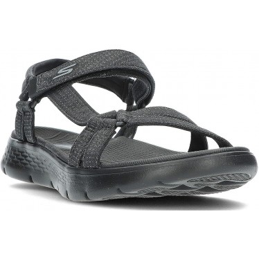 SKECHERS GO WALK SANDALE FLEX 141451 BLACK