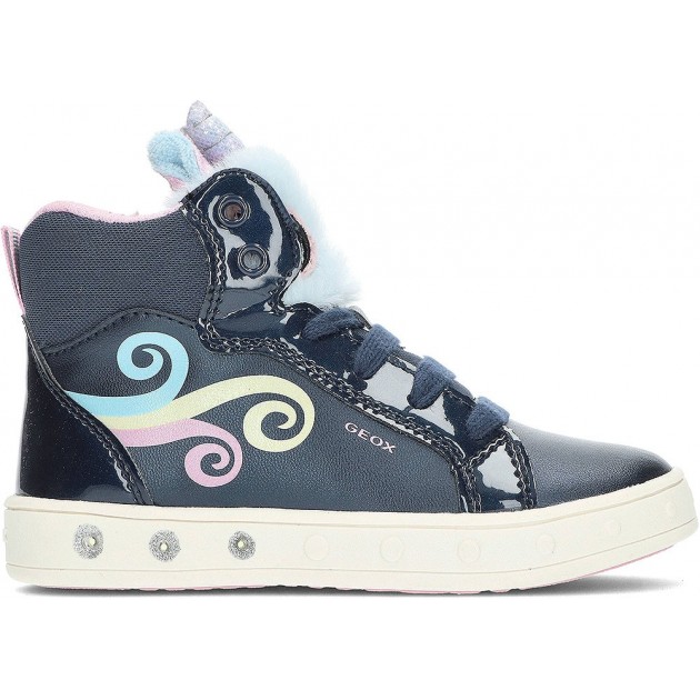 GEOX j468wa j skylin bottines fille NAVY GEOX j468wa j skylin bottines fille NAVY