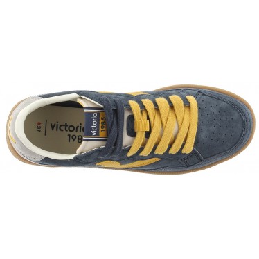 Baskets unisexe Victoria 8806102 Smash Soft Suede MARINO