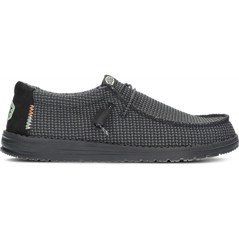 CHAUSSURES DE SPORT EN MAILLE DUDE WALLY 40403 BLACK