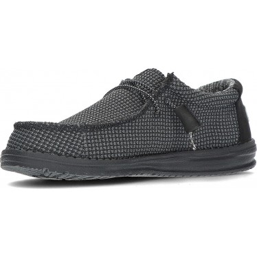 CHAUSSURES DE SPORT EN MAILLE DUDE WALLY 40403 BLACK