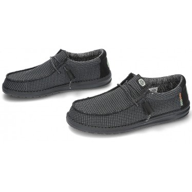 CHAUSSURES DE SPORT EN MAILLE DUDE WALLY 40403 BLACK