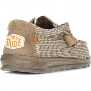 CHAUSSURES DE SPORT EN MAILLE DUDE WALLY 40403 TAN
