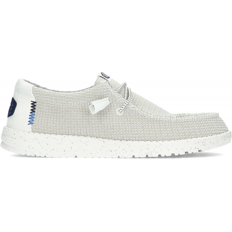 CHAUSSURES DE SPORT EN MAILLE DUDE WALLY 40403 WHITE