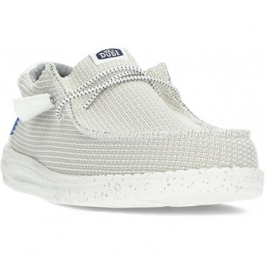 CHAUSSURES DE SPORT EN MAILLE DUDE WALLY 40403 WHITE