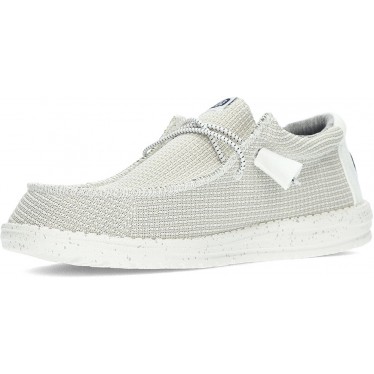 CHAUSSURES DE SPORT EN MAILLE DUDE WALLY 40403 WHITE