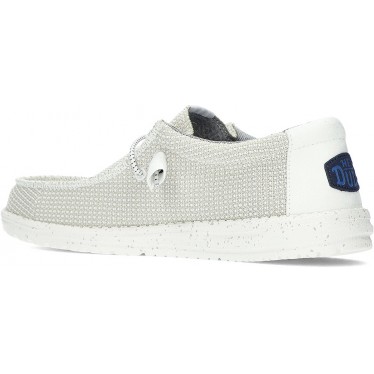 CHAUSSURES DE SPORT EN MAILLE DUDE WALLY 40403 WHITE