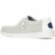 CHAUSSURES DE SPORT EN MAILLE DUDE WALLY 40403 WHITE