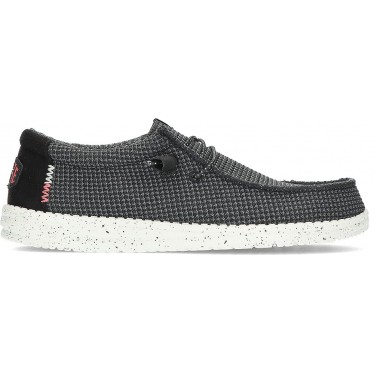 CHAUSSURES DE SPORT EN MAILLE DUDE WALLY 40403 NEGRO