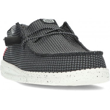 CHAUSSURES DE SPORT EN MAILLE DUDE WALLY 40403 NEGRO