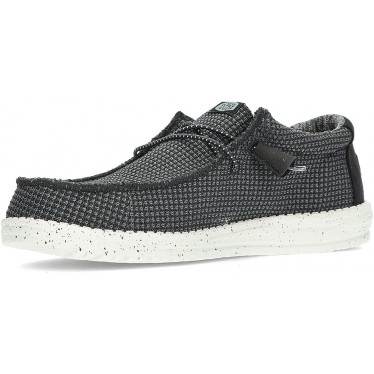 CHAUSSURES DE SPORT EN MAILLE DUDE WALLY 40403 NEGRO