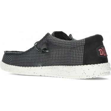 CHAUSSURES DE SPORT EN MAILLE DUDE WALLY 40403 NEGRO