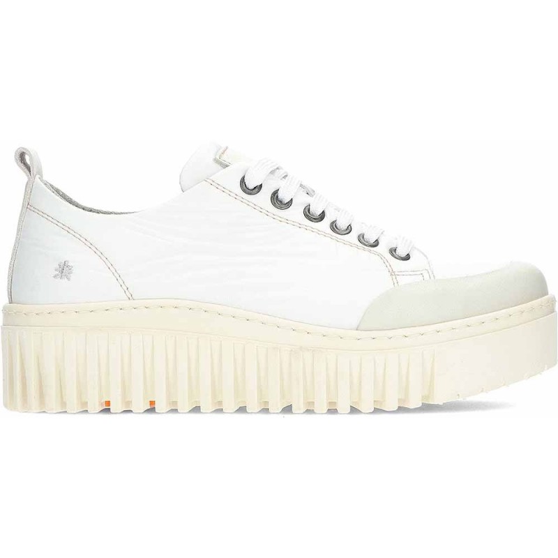 Baskets à plateforme ART Brighton 1534 WHITE