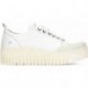 Baskets à plateforme ART Brighton 1534 WHITE