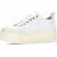 Baskets à plateforme ART Brighton 1534 WHITE
