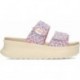 Sandales pour femmes HEYDUDE Delray Slide Surf Baja 43210 BLUE_PINK_MULTI