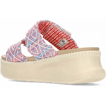 Sandales pour femmes HEYDUDE Delray Slide Surf Baja 43210 BLUE_PINK_MULTI