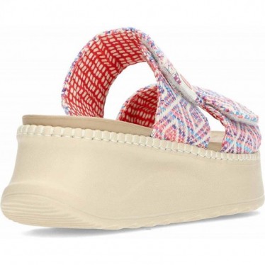 Sandales pour femmes HEYDUDE Delray Slide Surf Baja 43210 BLUE_PINK_MULTI