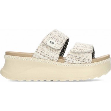 Sandales pour femmes HEYDUDE Delray Slide Surf Baja 43210 TAN_MULTI