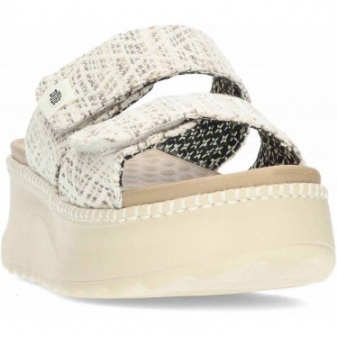 Sandales pour femmes HEYDUDE Delray Slide Surf Baja 43210 TAN_MULTI