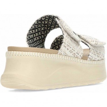 Sandales pour femmes HEYDUDE Delray Slide Surf Baja 43210 TAN_MULTI