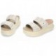 Sandales pour femmes HEYDUDE Delray Slide Surf Baja 43210 TAN_MULTI