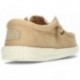 Mocassins à lacets en toile extensible HEYDUDE HD40700 TAN