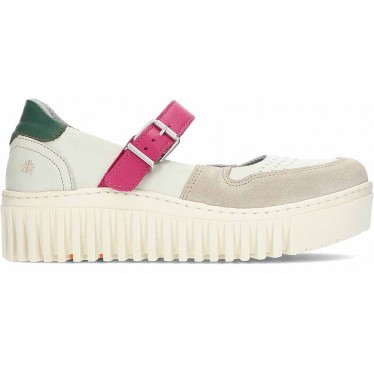 Ballerines à plateforme pour femmes ART Brighton 1515 CREAM_FUXIA