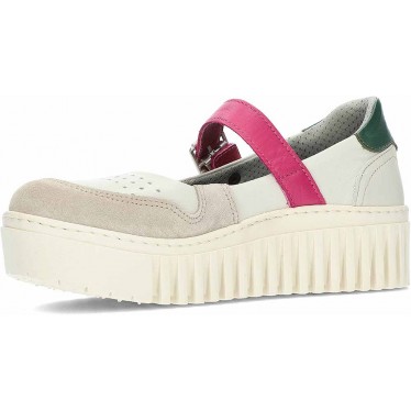 Ballerines à plateforme pour femmes ART Brighton 1515 CREAM_FUXIA
