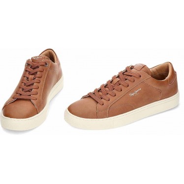 Baskets homme Pepe Jeans PMS00048 Joe Basic TAN_BROWN
