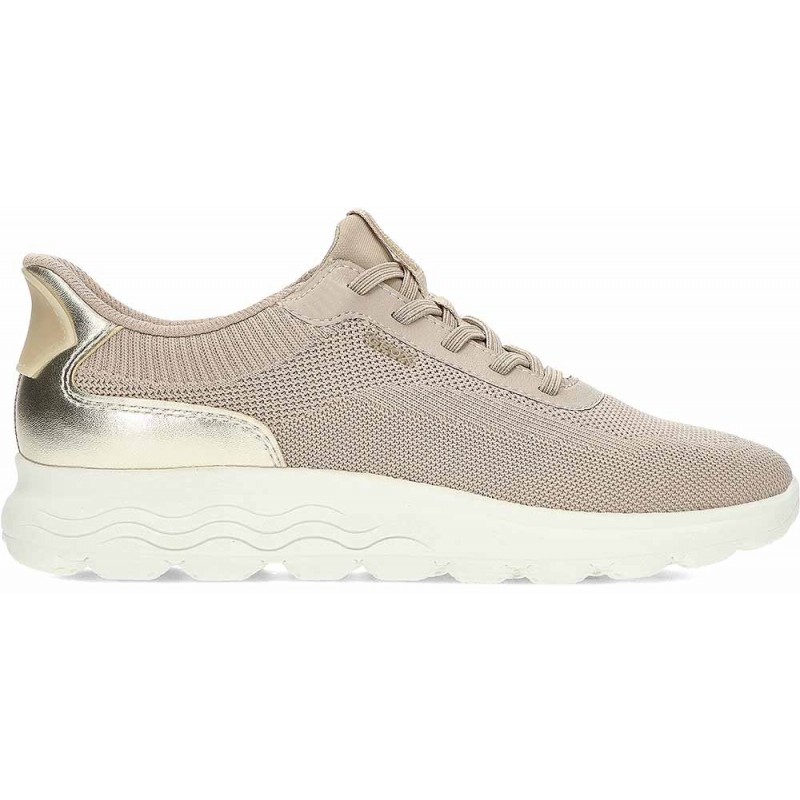 Baskets femme GEOX Spherica Plus D557MA TAUPE_GOLD