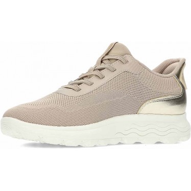 Baskets femme GEOX Spherica Plus D557MA TAUPE_GOLD