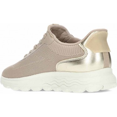 Baskets femme GEOX Spherica Plus D557MA TAUPE_GOLD