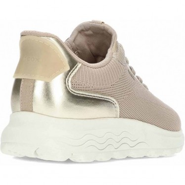 Baskets femme GEOX Spherica Plus D557MA TAUPE_GOLD