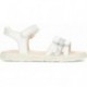 Sandales GEOX Haiti J458ZD pour fille WHITE_SILVER