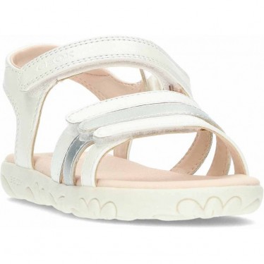 Sandales GEOX Haiti J458ZD pour fille WHITE_SILVER