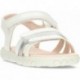 Sandales GEOX Haiti J458ZD pour fille WHITE_SILVER