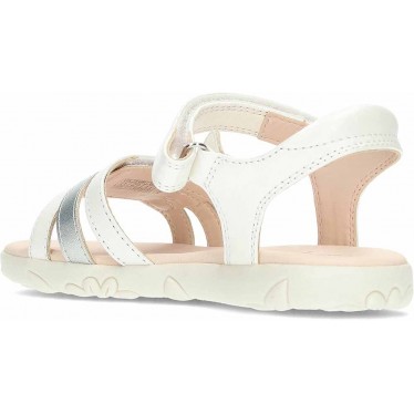 Sandales GEOX Haiti J458ZD pour fille WHITE_SILVER